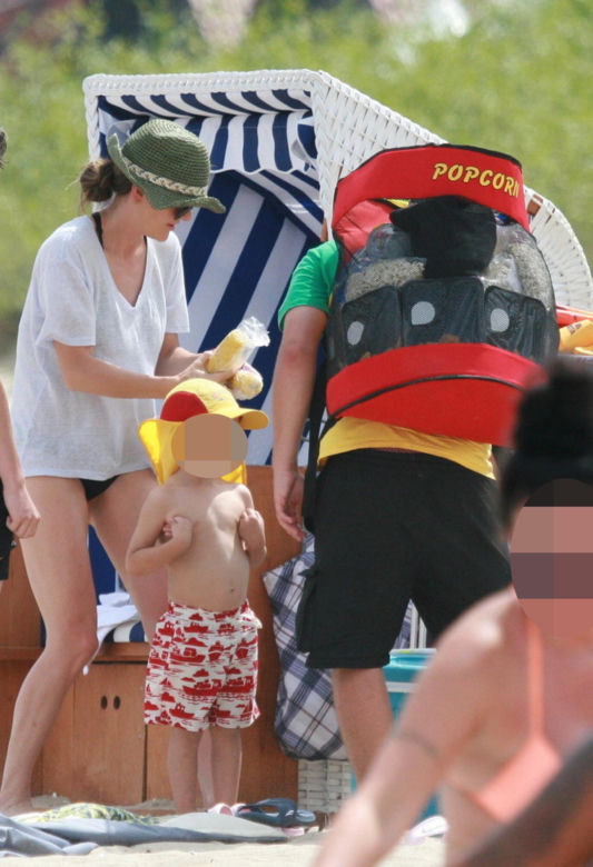 Agnieszka Radwańska na plaży