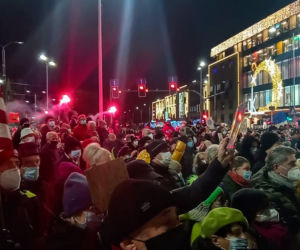 Protest Wolne media w Szczecinie