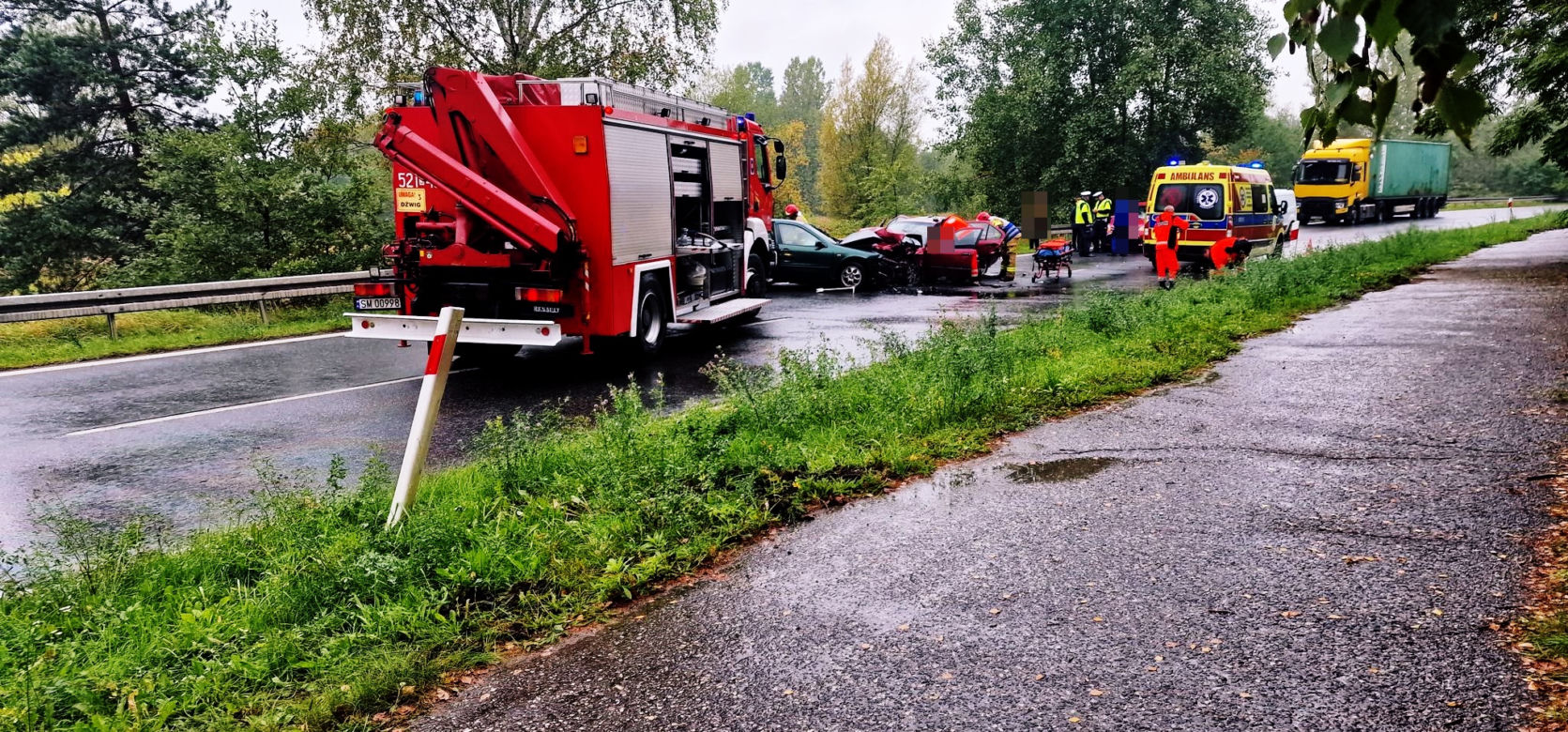 Wypadek na granicy Katowic z Mysłowicami