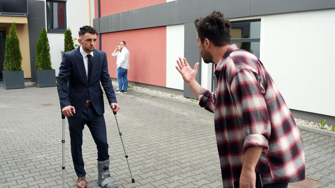 Barwy szczęścia odc. 3260. Damian (Michał Lesień-Głowacki), Mirek (Oliwier Kozłowski)