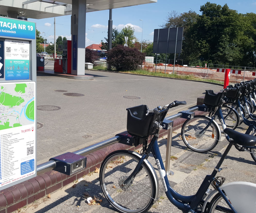 Miejskie rowery, hulajnogi i skutery w Bydgoszczy.