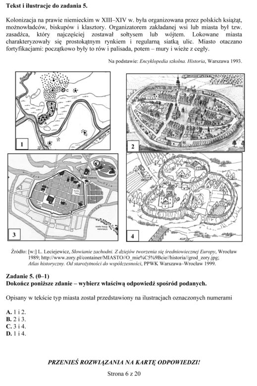 EGZAMIN GIMNAZJALNY 2013 HISTORIA, WOS - ARKUSZE, ODPOWIEDZI