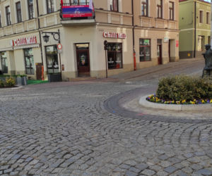 Klomby na ulicy Wałowej w Tarnowie