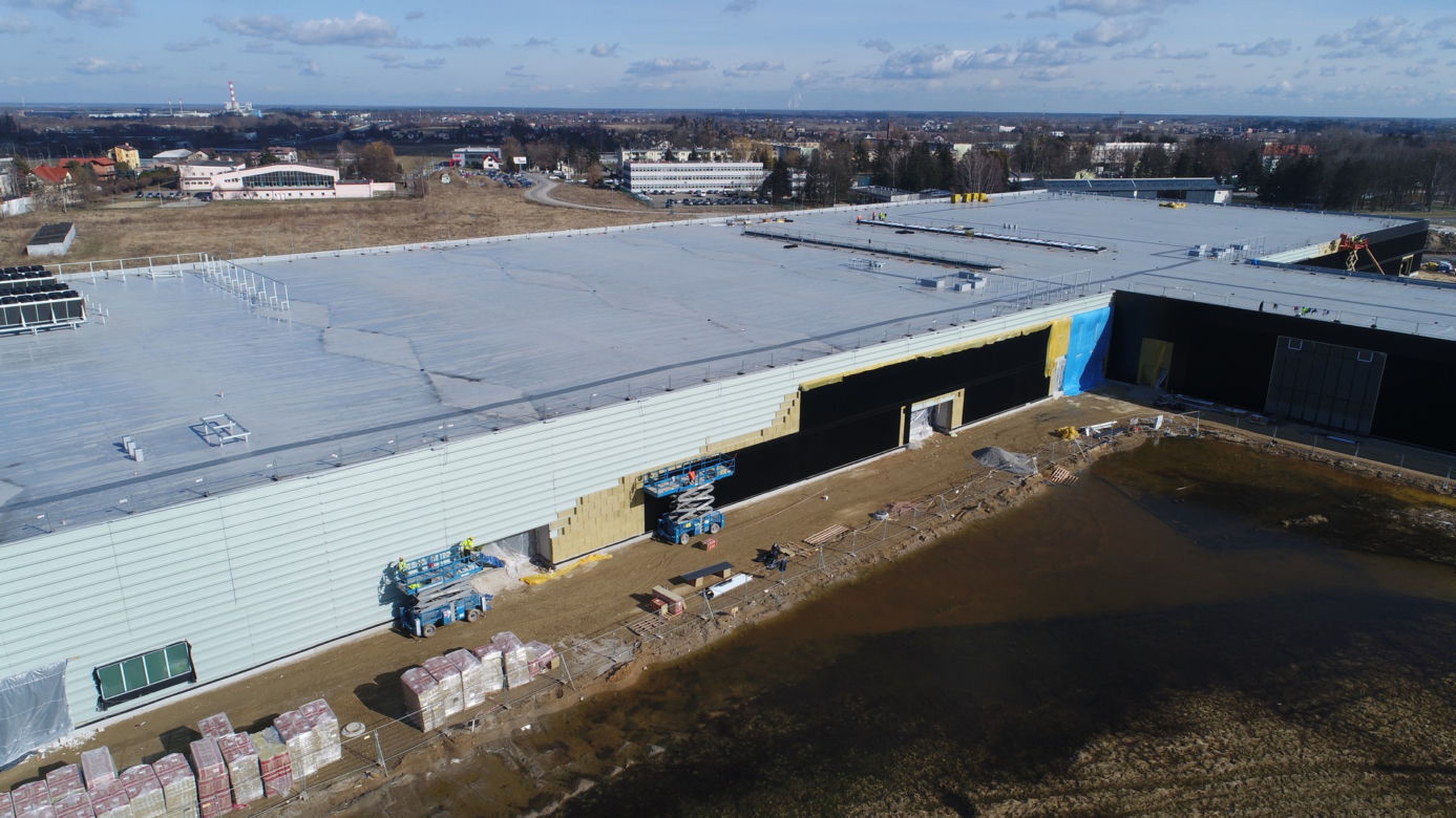 Postępy na budowie lotniska w Radomiu - marzec 2021