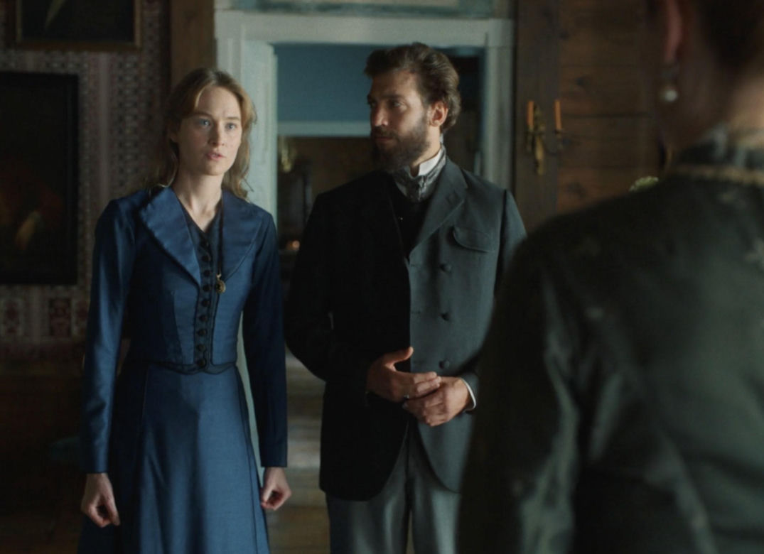 Matylda, odcinek 4. Helena (Małgorzata Buczkowska), Matylda (Maria Kowalska), Boden (Kamil Szeptycki)