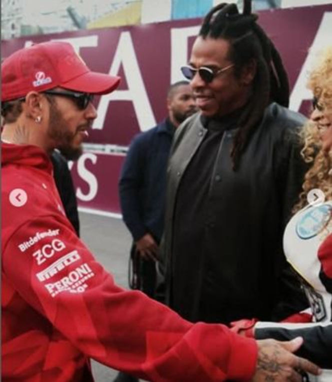 Lewis Hamilton, Beyonce i Jay-Z