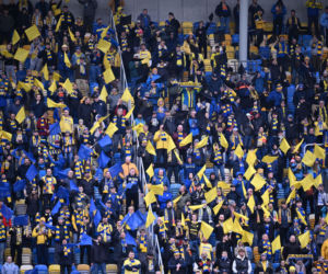 Arka Gdynia - Widzew Łódź: Zdjęcia kibiców i zawodników z meczu 25. kolejki PKO BP Ekstraklasy