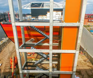 Budowa Morskiego Centrum Nauki w Szczecinie - kwiecień 2021