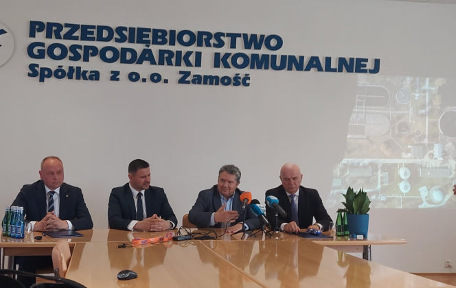 Podpisanie umowy Modernizację gpospodarki wodno-ściekowej w aglomeracji Zamość"