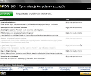 Norton 360 4.0 - optymalizacja komputera