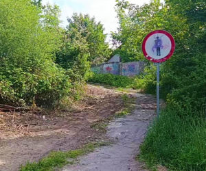 Mur między osiedlami w Szczecinie