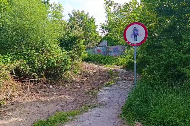 Mur między osiedlami w Szczecinie