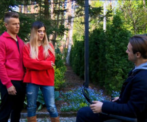 Barwy szczęścia, odc. 2115. Patryk (Konrad Skolimowski), Agata (Natalia Zambrzycka), Paweł (Mateusz Rzeźniczak)
