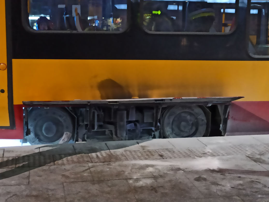Pożar w tramwaju