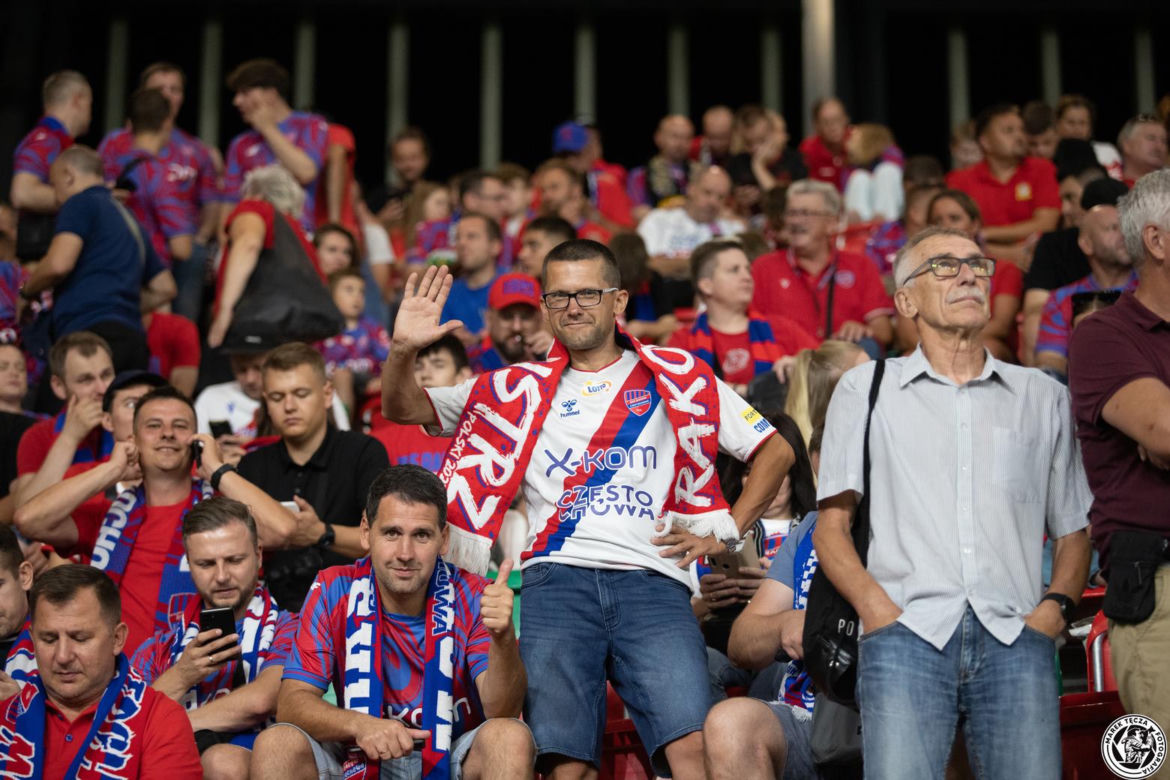 Raków Częstochowa - FC Kopenhaga Zdjęcia kibiców