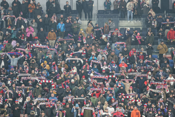 Górnik Zabrze - Pogoń Szczecin: Zdjęcia kibiców z meczu 22. kolejki PKO BP Ekstraklasy