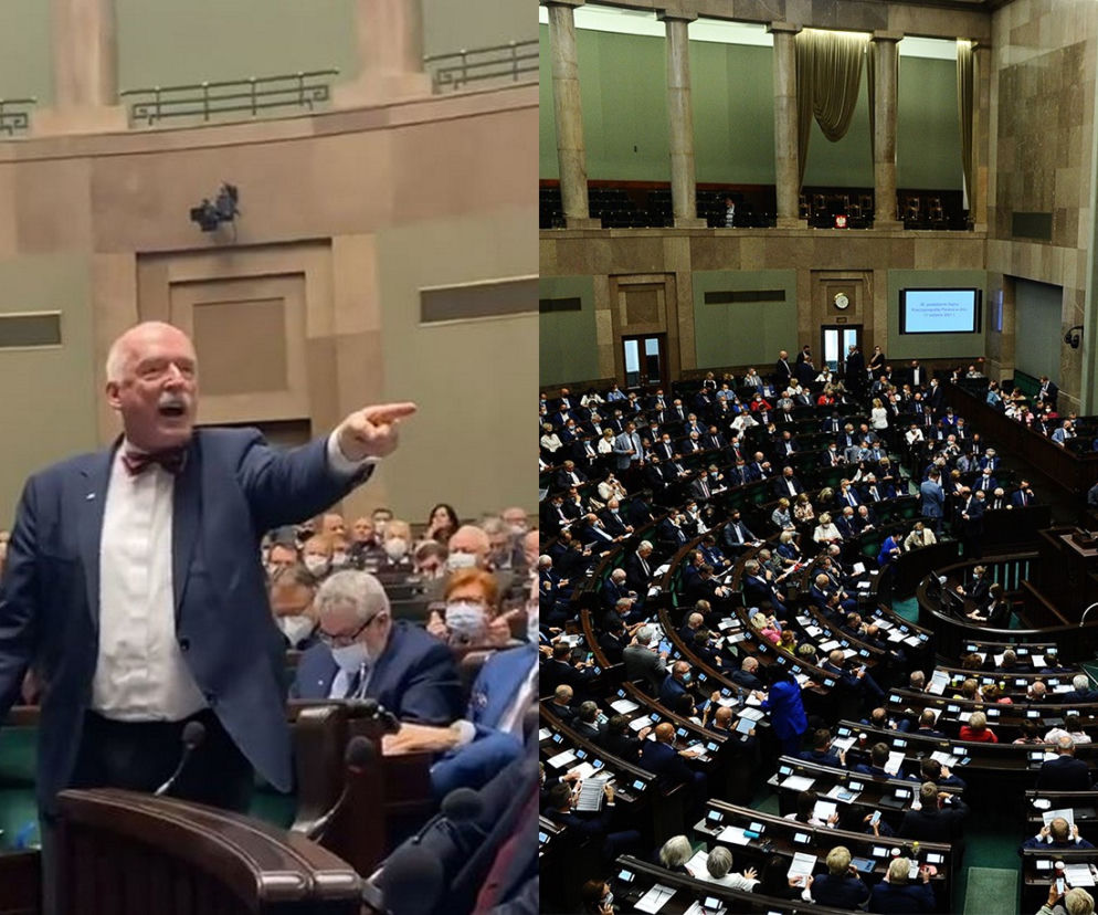 Awantura w Sejmie! Korwin nie wytrzymał, krzyczał z opozycją Precz z faszyzmem