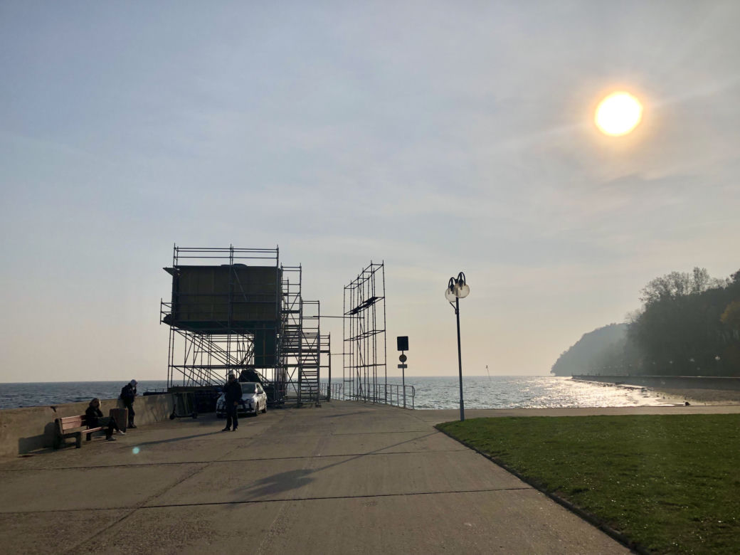 Betonowa instalacja będzie miejscem, gdzie rozegrana zostanie jedna z finałowych scen pierwszego sezonu.  