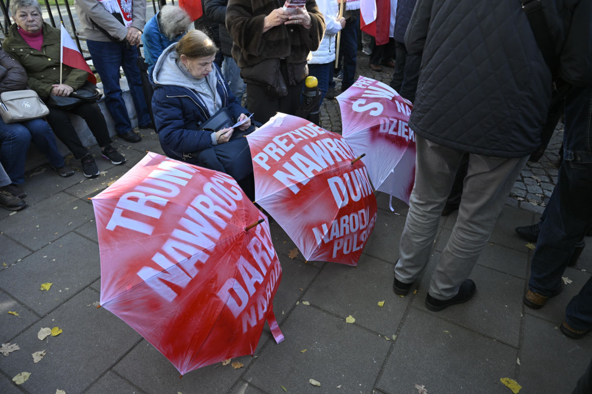 Protest pod TK. Kaczyński