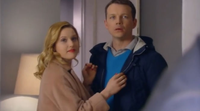O mnie się nie martw 2 odcinek 13. Asia (Aleksandra Domańska), Adam (Lesław Żurek)