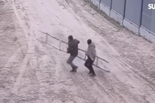 Karolina Pajączkowska na granicy polsko-białoruskiej