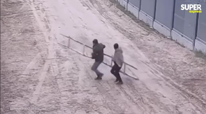 Karolina Pajączkowska na granicy polsko-białoruskiej