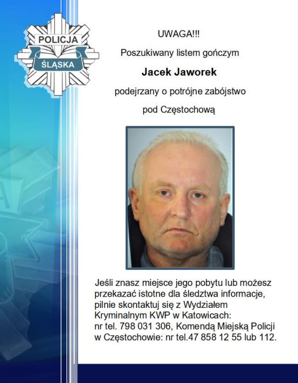 Jacek Jaworek poszukiwany w całej Polsce! 20 tysięcy nagrody za pomoc w jego schwytaniu 