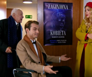 Barwy szczęścia odc. 2021. Agata (Natalia Zambrzycka), Paweł (Mateusz Rzeźniczak), Jan Szuman (Stanisław Brudny)