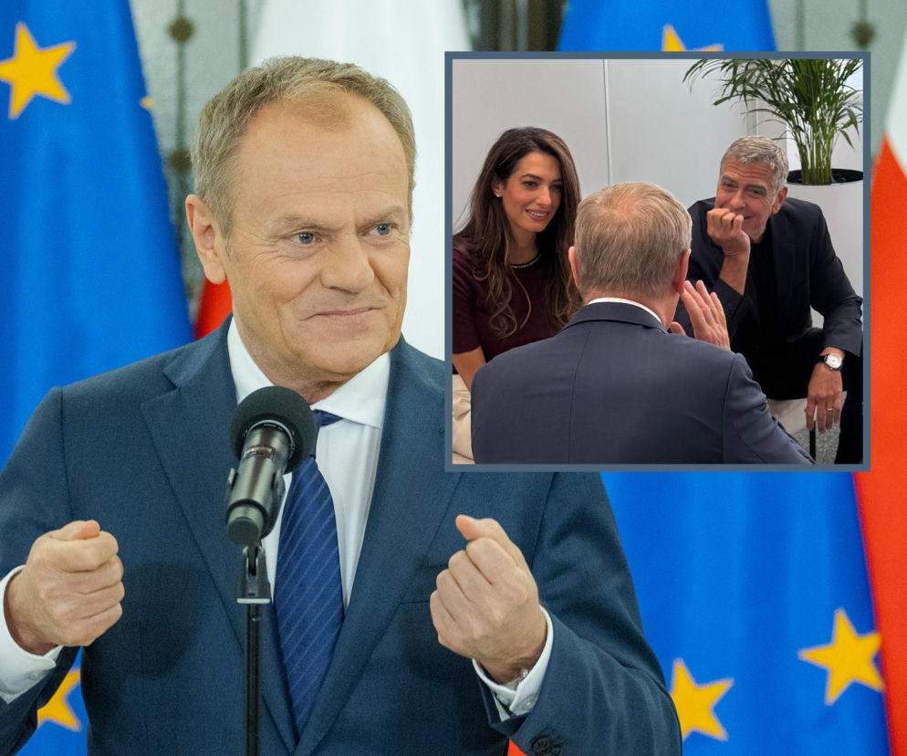 Donald Tusk & George Clooney