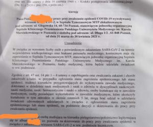 Studenci Uniwersytetu Medycznego otrzymali wezwania do pracy w szpitalu tymczasowym w Poznaniu