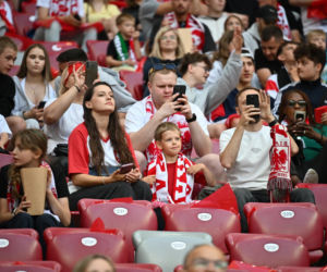 Kibice na meczu Polska-Nigeria