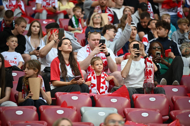 Kibice na meczu Polska-Nigeria