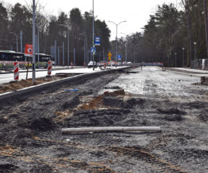 Budowa węzła Głębokie - marzec 2021