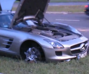 Mercedes SLS AMG, Wypadek 23.05.2012