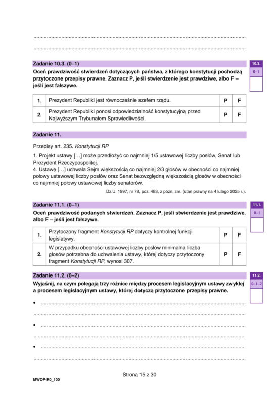 Matura 2025: WOS poziom rozszerzony 13.05.2025. Odpowiedzi, arkusze CKE [Formuła 2023]	
