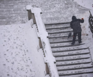 Intensywne opady śniegu w Warszawie (14.01.2026)