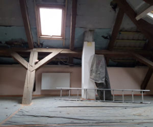 Remont poddasza Małej Galerii