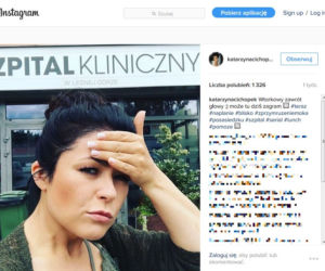 Instagram: Katarzyna Cichopek na planie Na dobre i na złe w szpitalu w Leśnej Górze