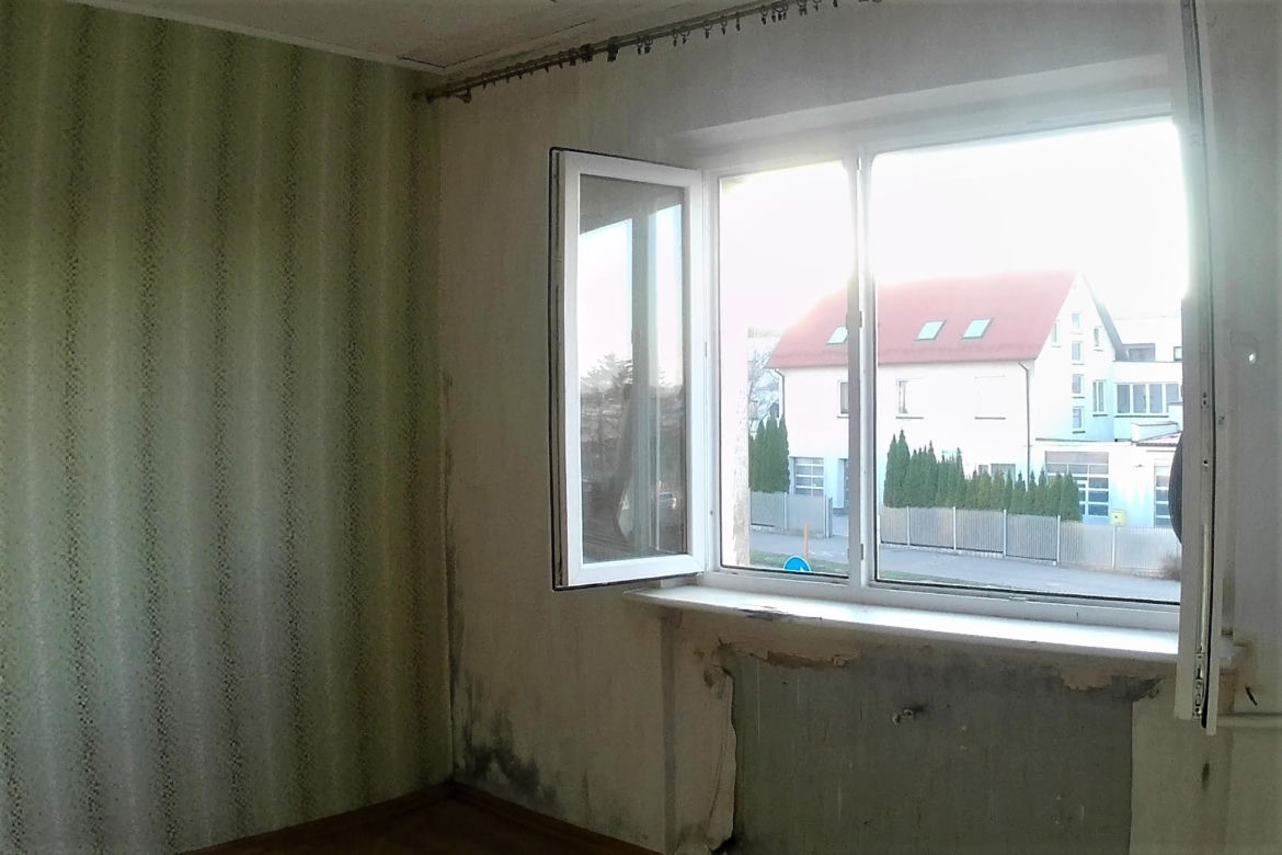 Wysiedlone domy na Krzekowie. W ich miejscu powstanie nowa ulica