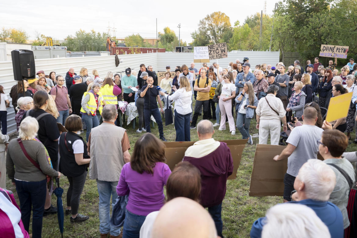 Protest w Piasecznie przeciwko Data Center