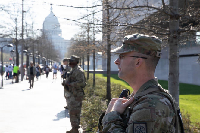 Gwardia Narodowa USA na ulicach stolicy