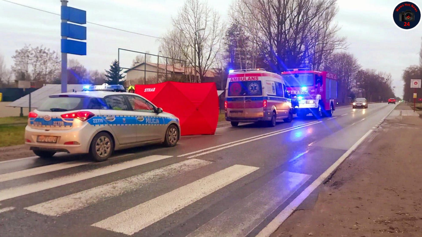 Tragedia pod Piasecznem. Rowerzysta leżał w przydrożnym rowie. Na pomoc było już za późno