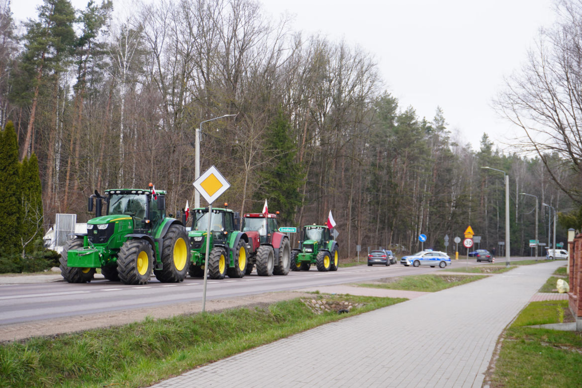 Protest rolników wokół Białegostoku - 20 marca 2024