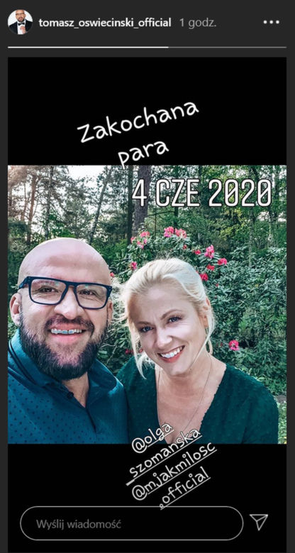 M jak miłość po wakacjach 2020. Marzenka (Olga Szomańska) i Andrzejek (Tomasz Oświeciński)