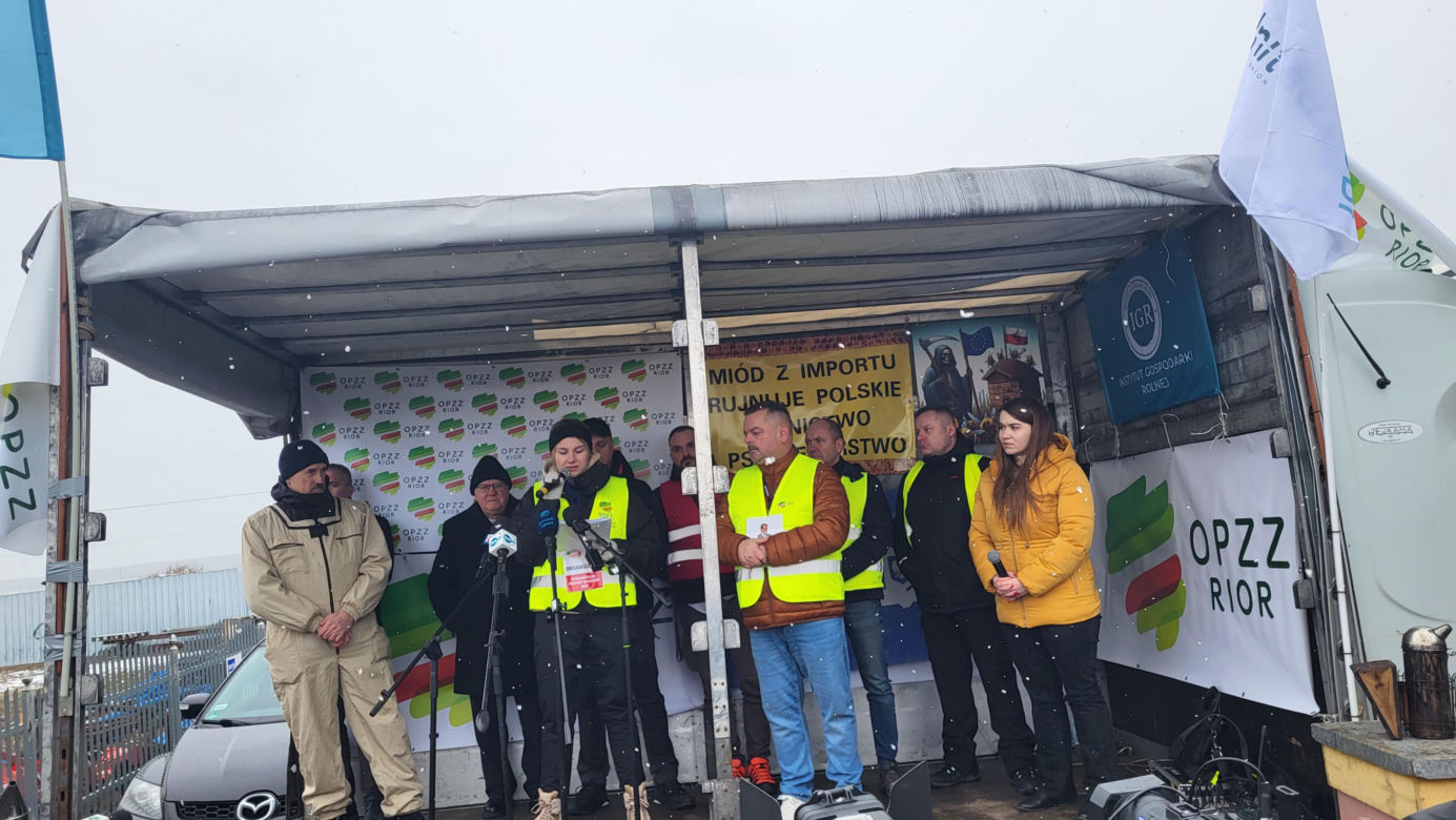 Protest rolników Zdany- Zbuczyn 
