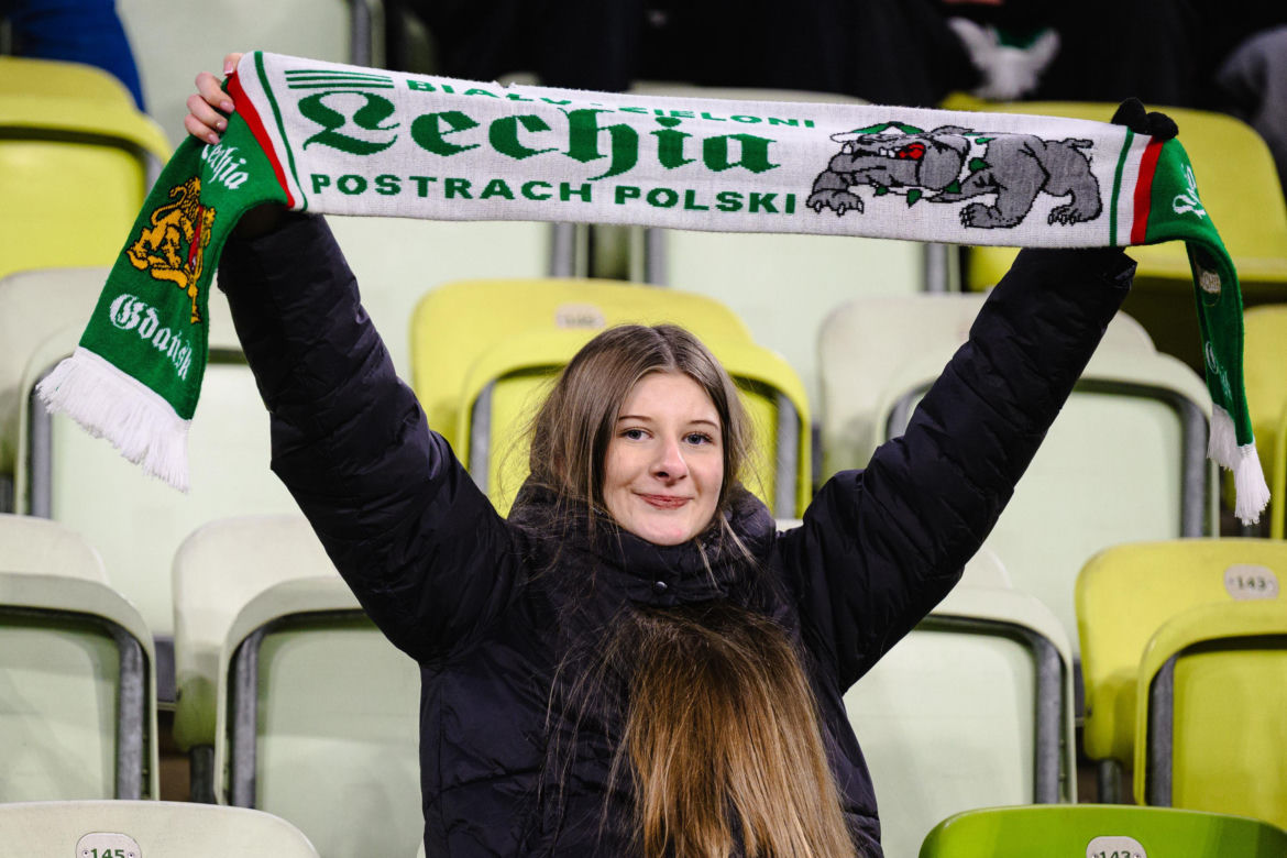 Lechia Gdańsk - Cracovia, zdjęcia kibiców z meczu 20. kolejki PKO BP Ekstraklasy
