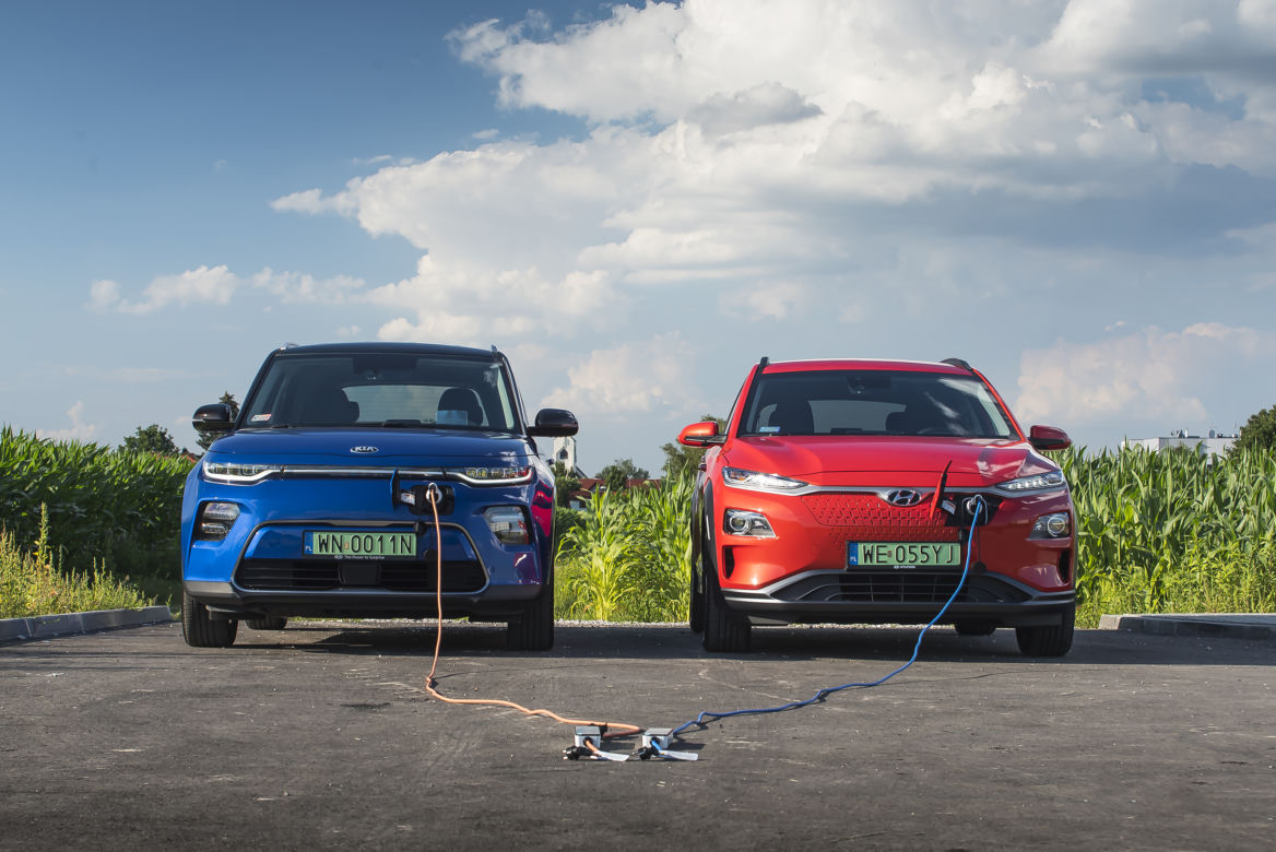Hyundai Kona Electric 39,2 kWh 136 KM Premium & Kia e-Soul 64 kWh 204 KM XL