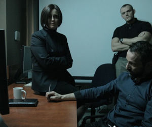Krew z krwi 2 sezon odc. 10.  inspektor Robert Kłos (Tomasz Sobczak), Reszke (Kinga Preis)