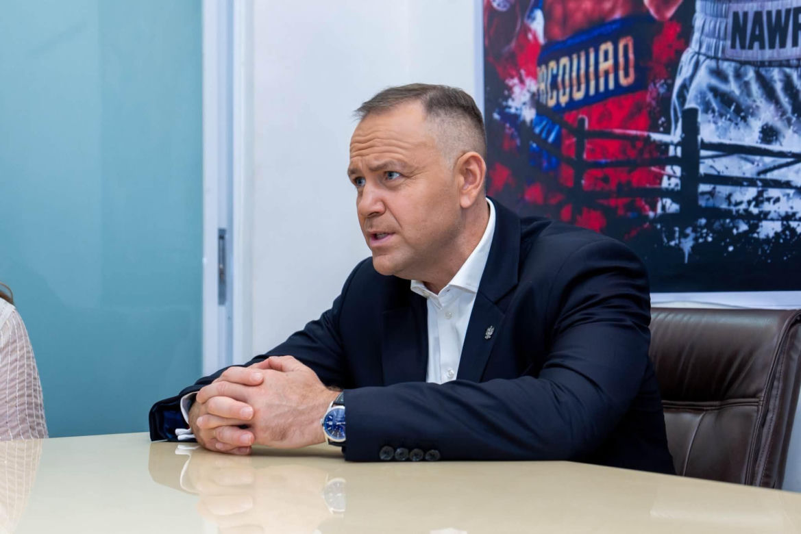 Karol Nawrocki i Manny Pacquiao