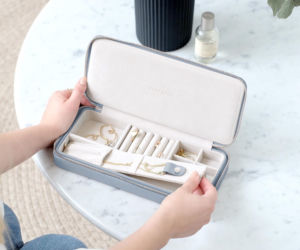 Stackers, okrągłe pudełko na biżuterię podróżne Travel Croc